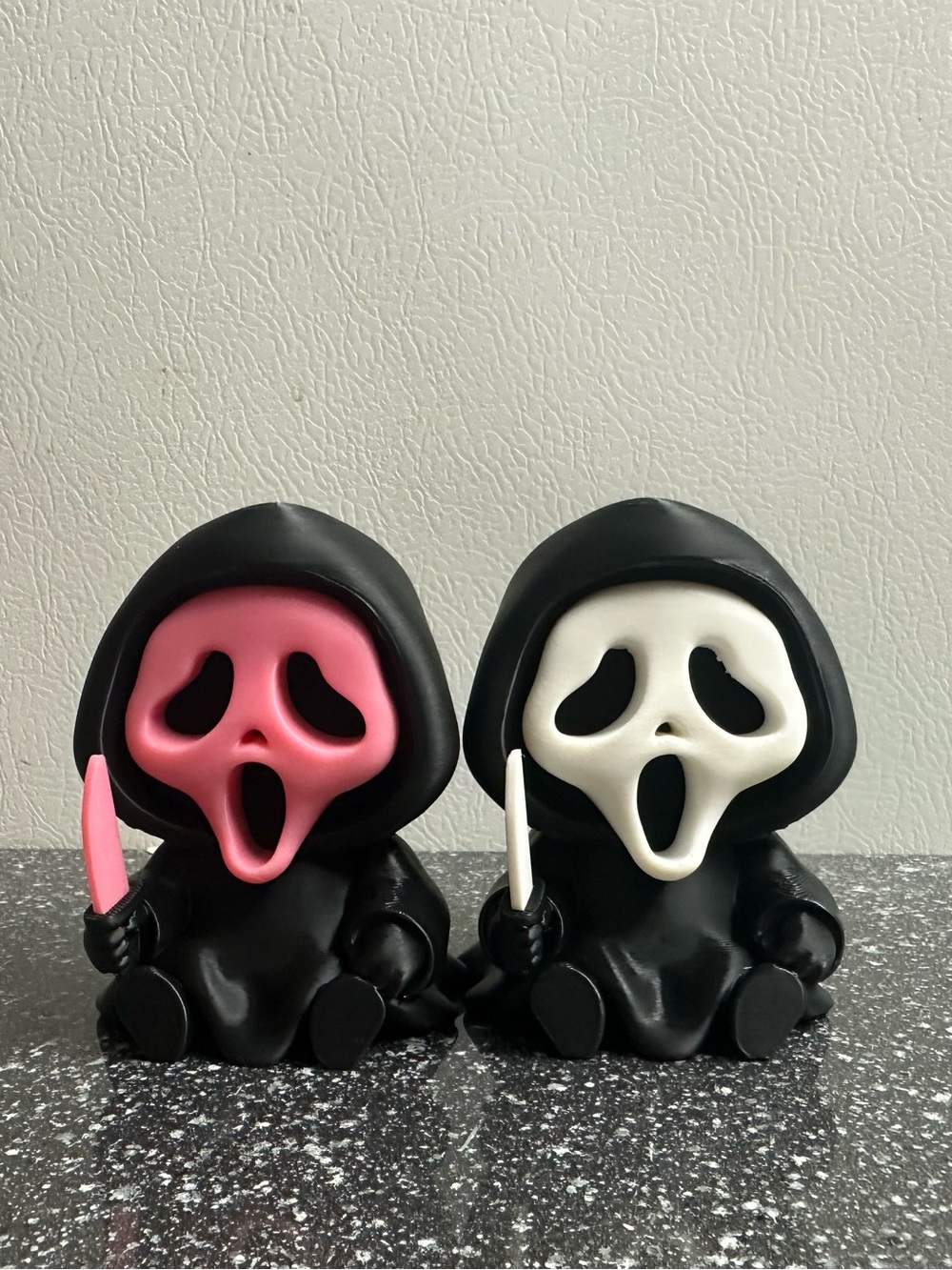 Ghost face figure 2 Pack Black and Pink